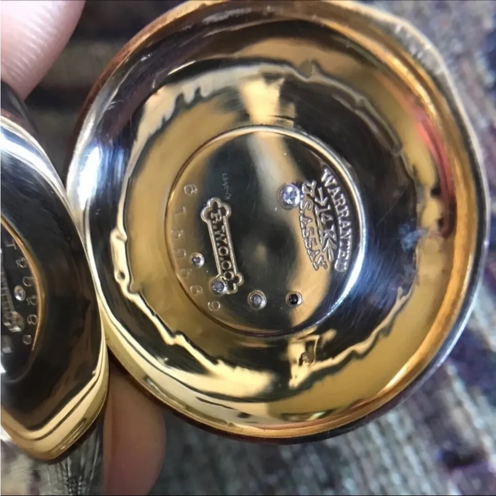 Rare 122yr.Old Solid 14K Gold Diamond Case Elgin 7J Moon&Star Pocket Watch. Runs - Picture 6 of 17